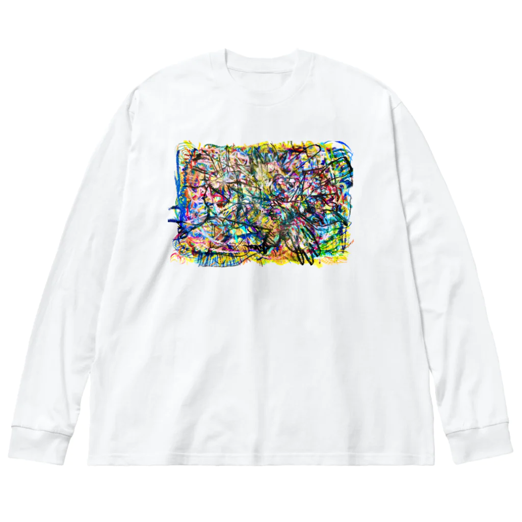 mikoのはみ出しモンスター ビッグシルエットロングスリーブTシャツ