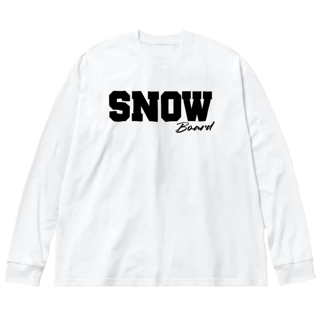 おもしろいTシャツ屋さんのSNOWBOARD　スノーボード ビッグシルエットロングスリーブTシャツ