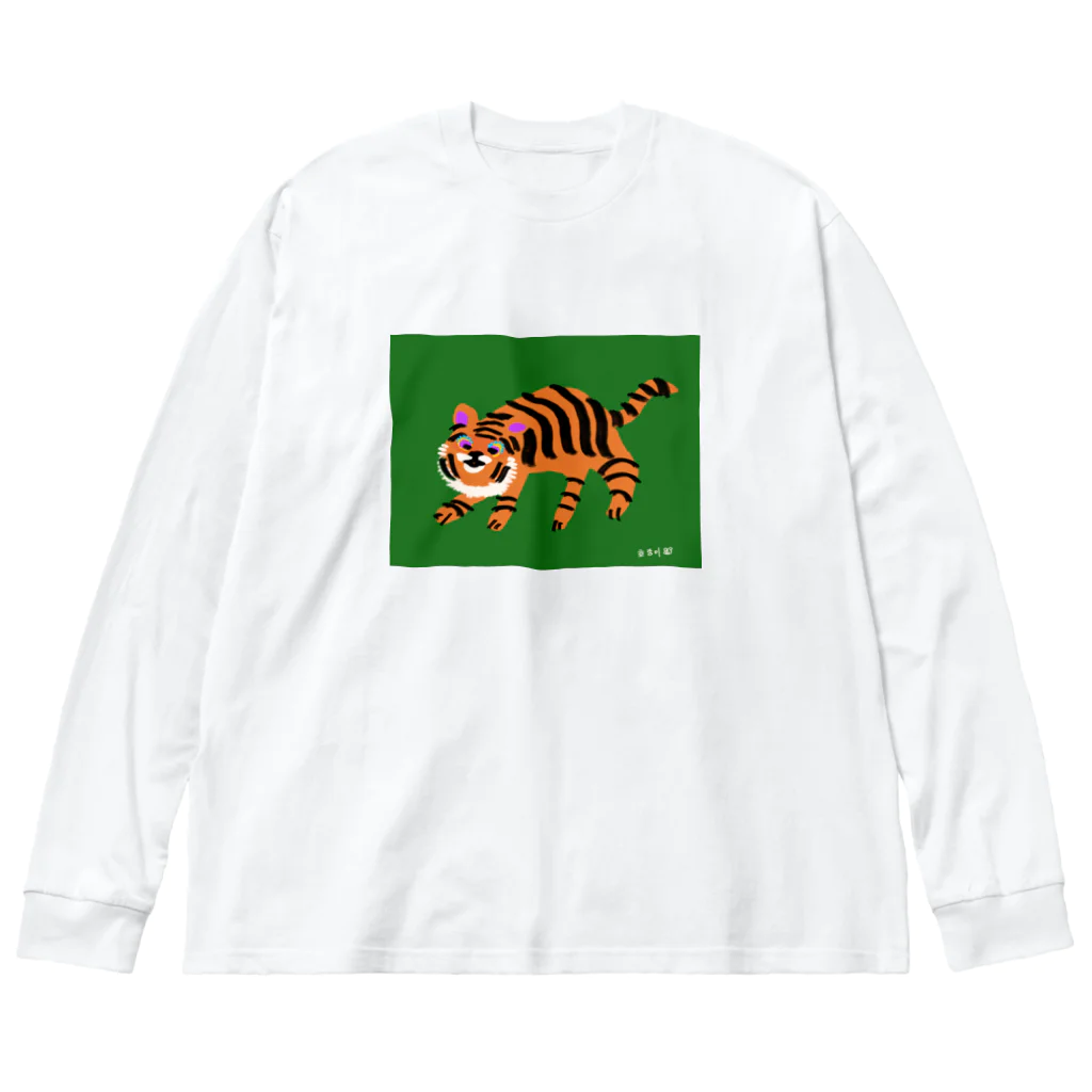 のんきのトラ Big Long Sleeve T-Shirt