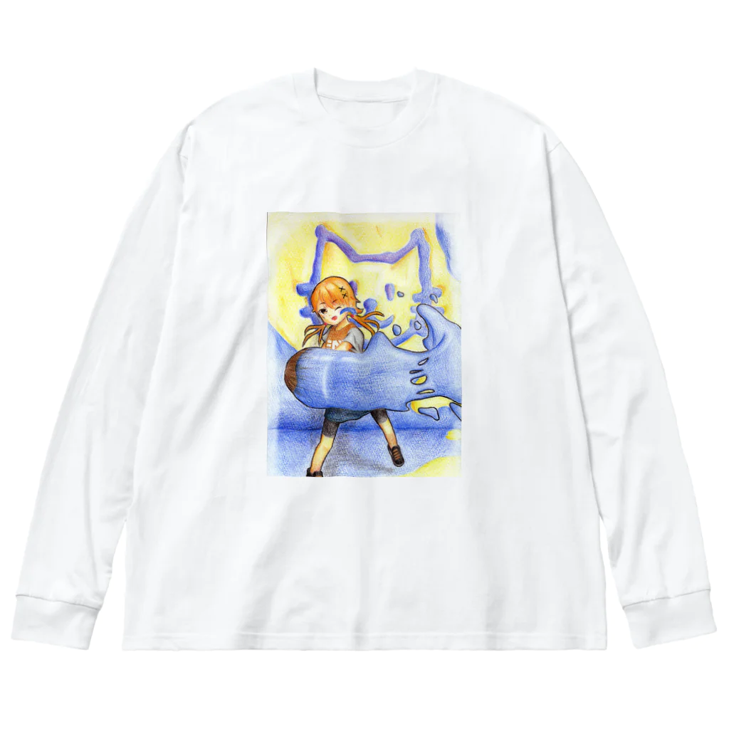 Minette222のパブロでお絵描き ビッグシルエットロングスリーブTシャツ