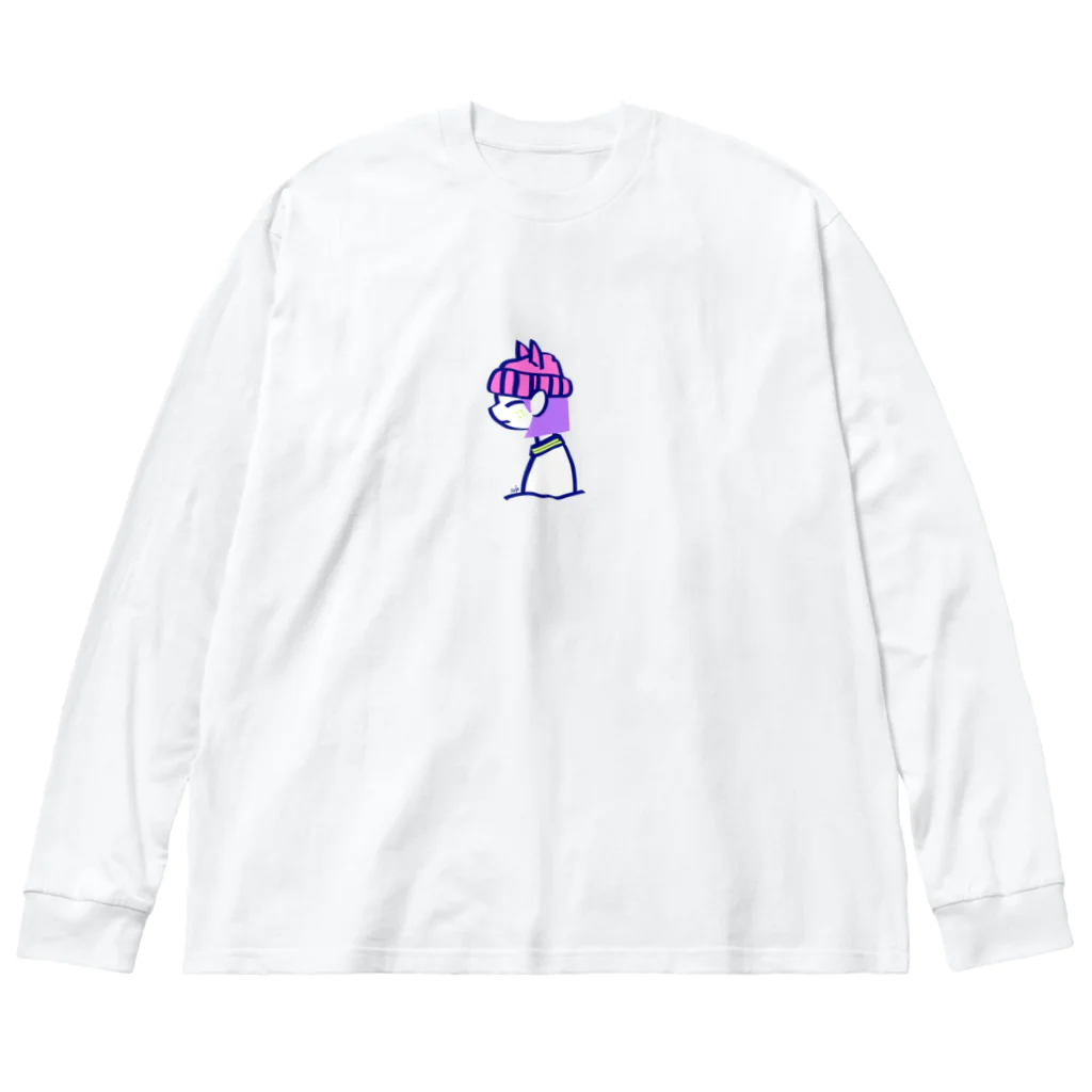 szHzs 'のネコ耳さん/ピンクニット帽 Big Long Sleeve T-Shirt