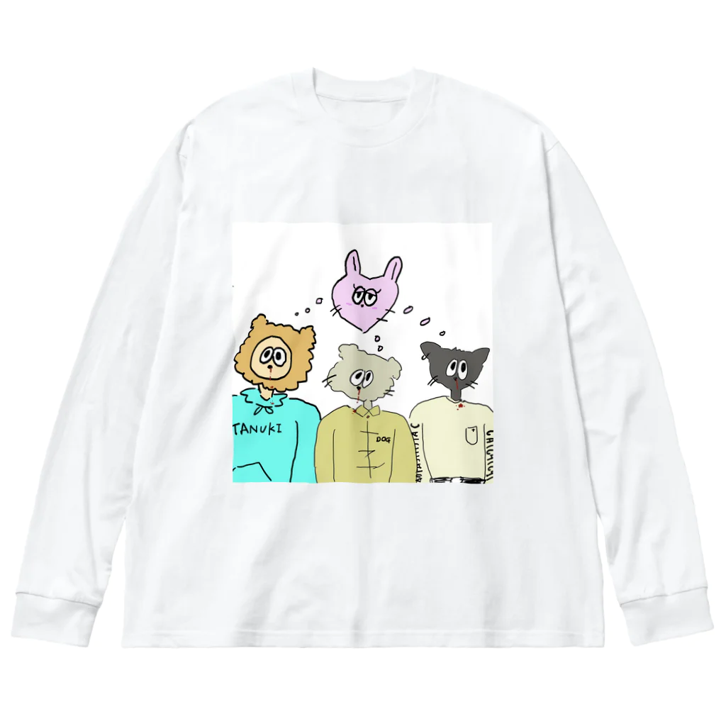 いち屋の恋じゃんラビットハント Big Long Sleeve T-Shirt