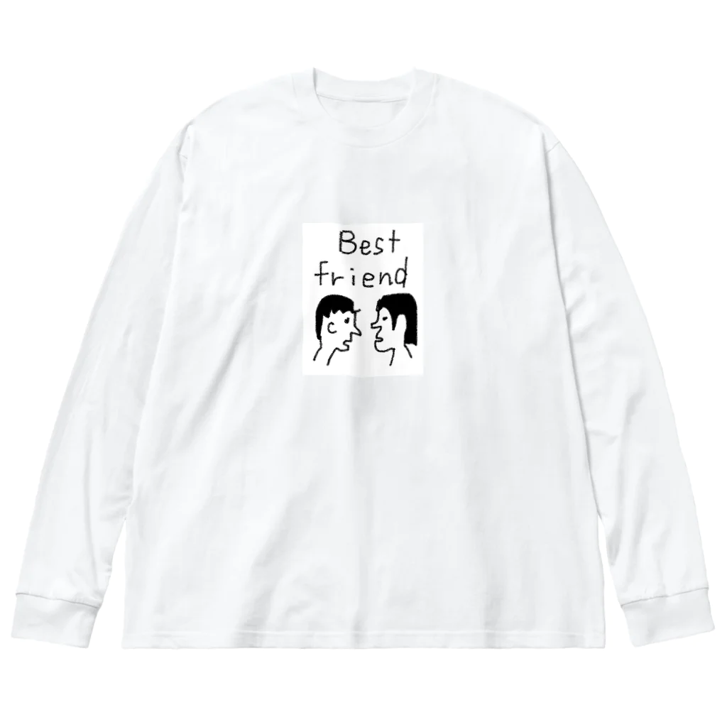 jirokichi’s shopのBest Friend Big Long Sleeve T-Shirt