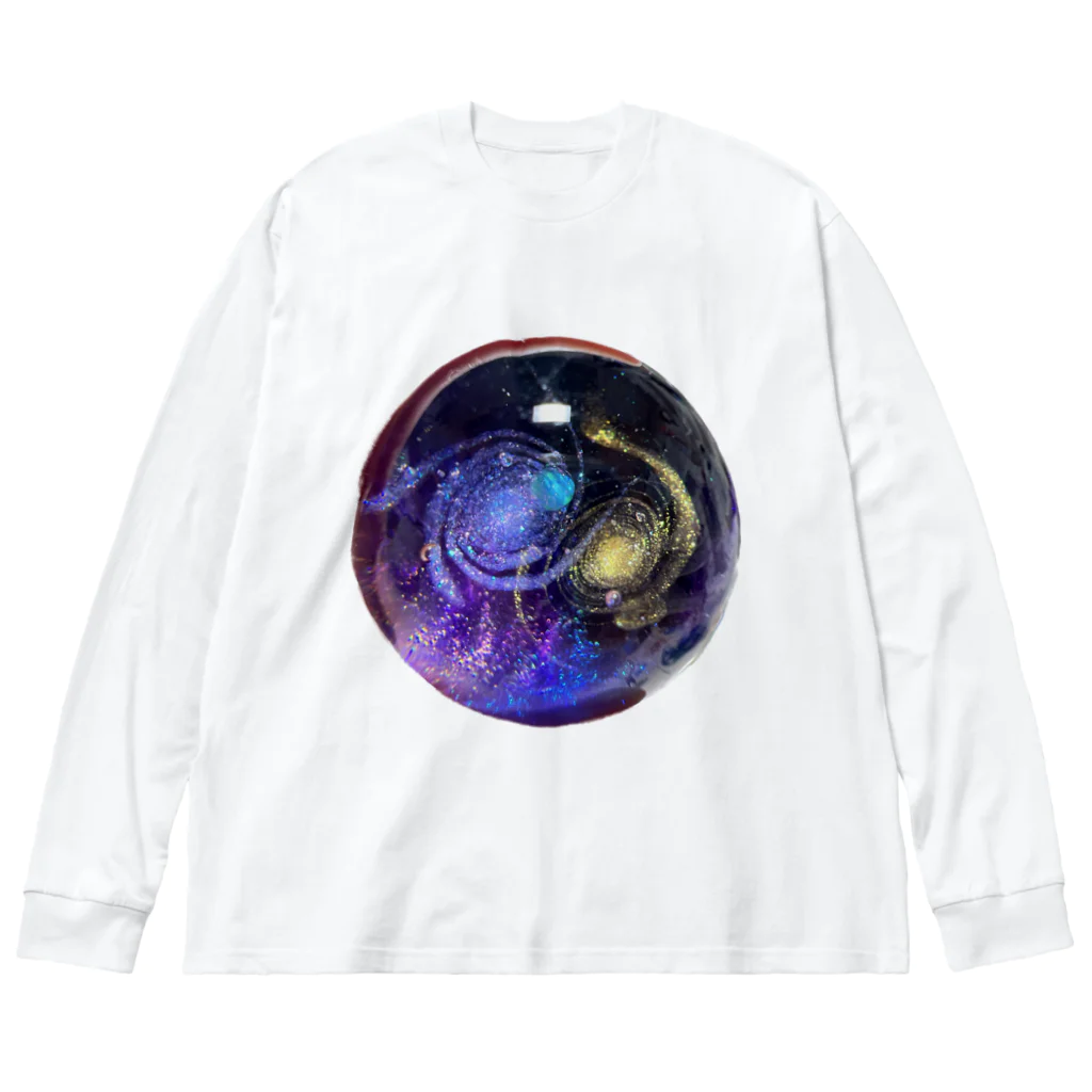 Ripples沖縄レジンアートの宇宙玉レジン Big Long Sleeve T-Shirt