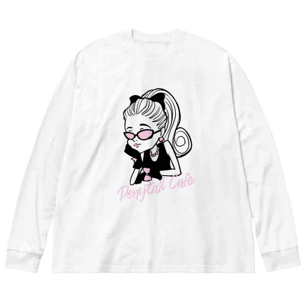 PONY TAIL CAFEのヘプバーン ビッグシルエットロングスリーブTシャツ