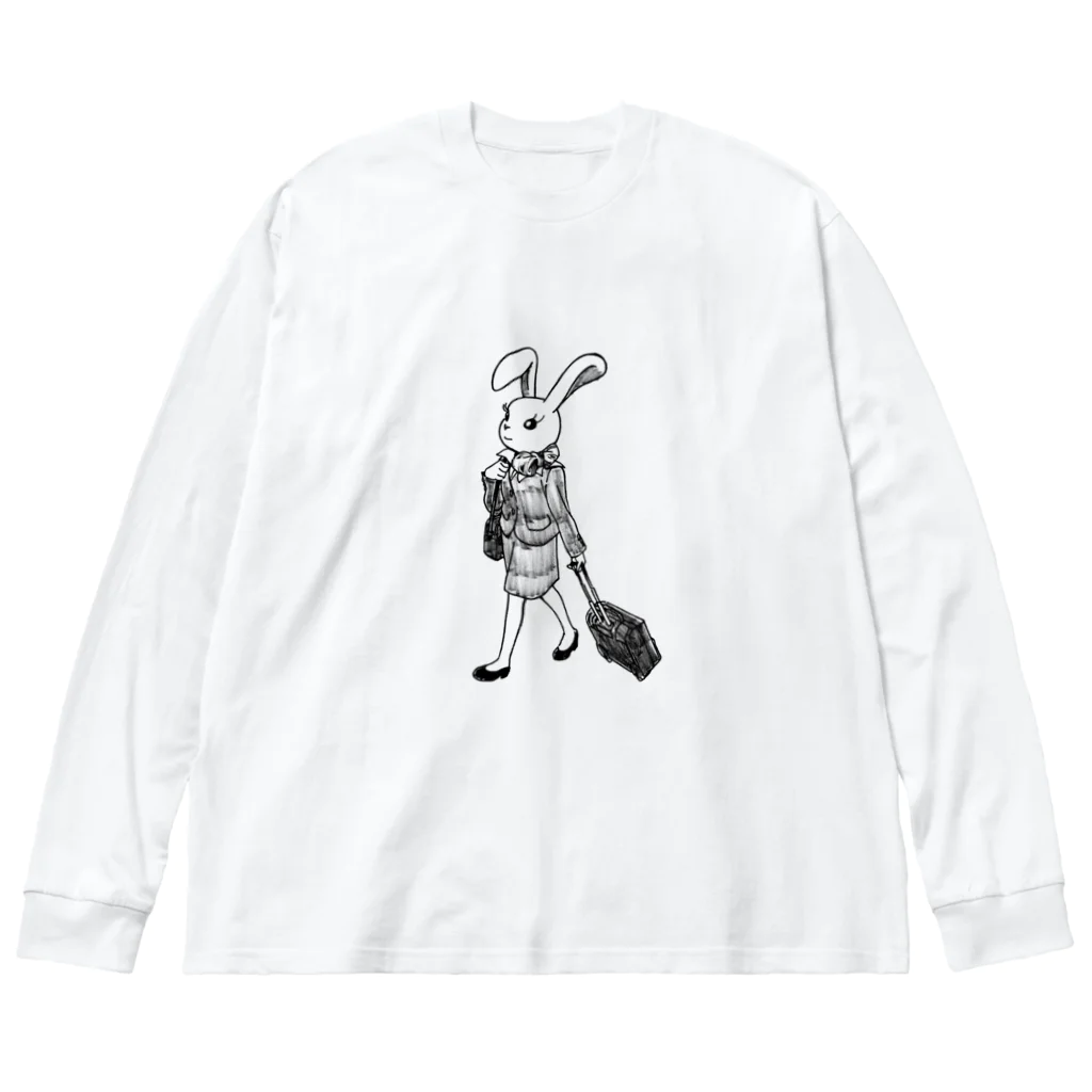 空想画学販売所のCAのウサ子 Big Long Sleeve T-Shirt