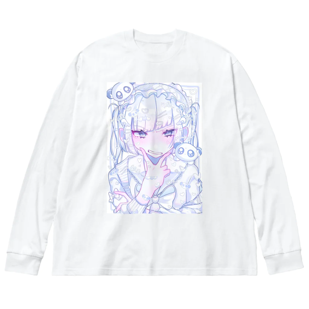 モマ@の白くん🐼🤍 Big Long Sleeve T-Shirt