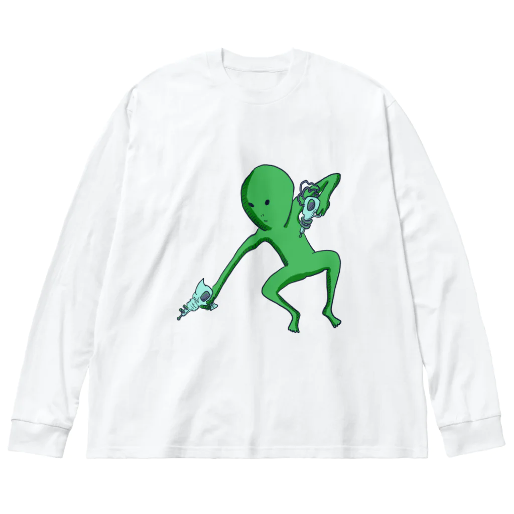 doteauの宇宙人くん：光線ピューピュー Big Long Sleeve T-Shirt