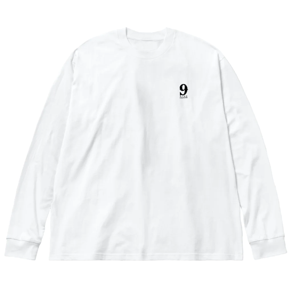 9INEHEADSのREV_Black Big Long Sleeve T-Shirt