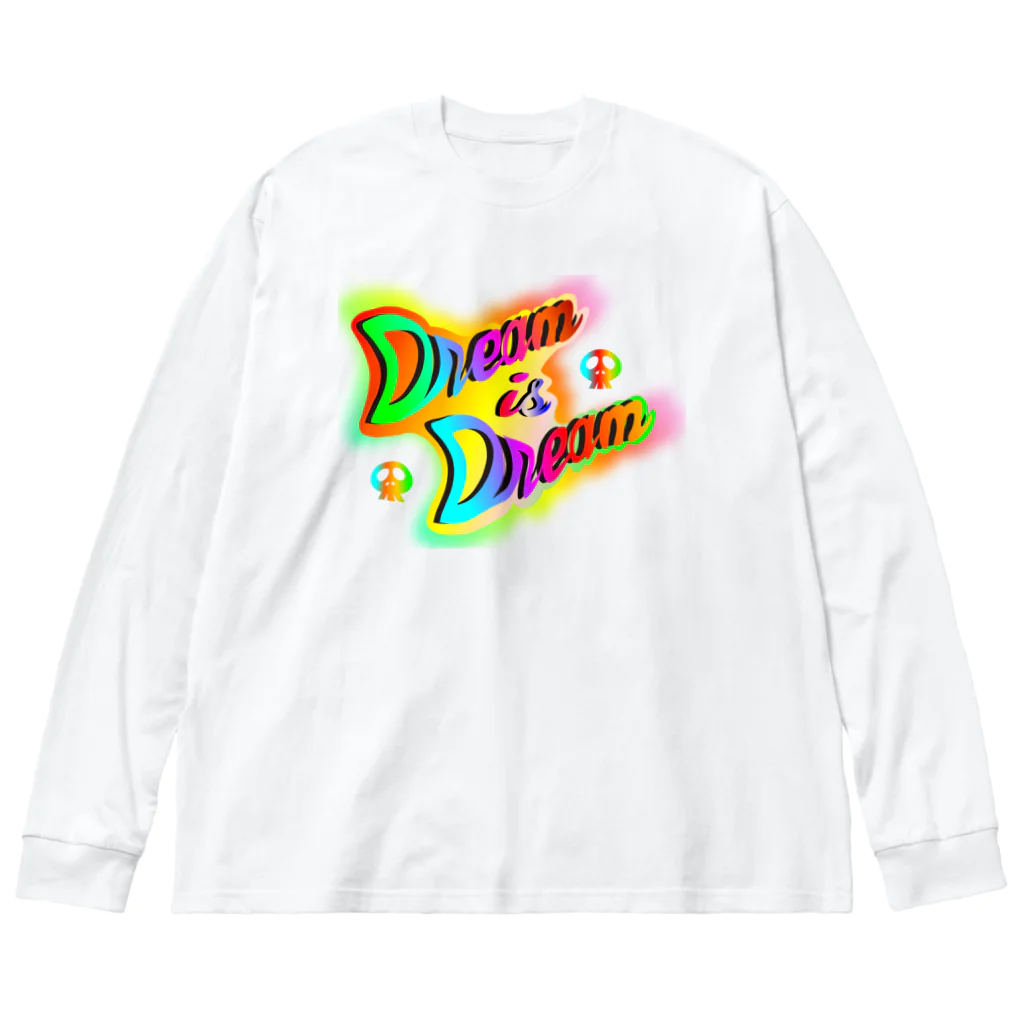 『NG （Niche・Gate）』ニッチゲート-- IN SUZURIのダサキレh.t. Dream is Dream  ビッグシルエットロングスリーブTシャツ