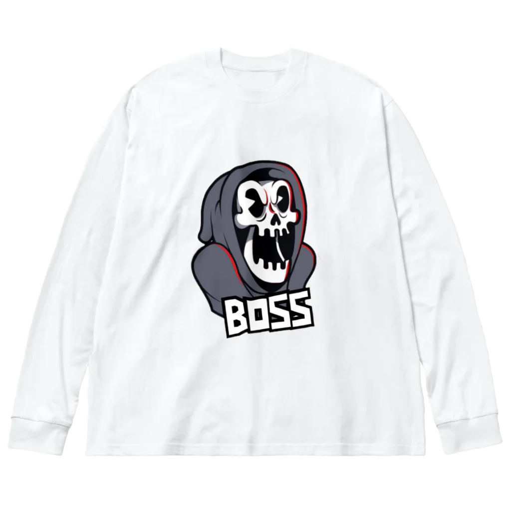 🅱️BOSS_🦉🦉🦉のBOSS スカル ビッグシルエットロングスリーブTシャツ