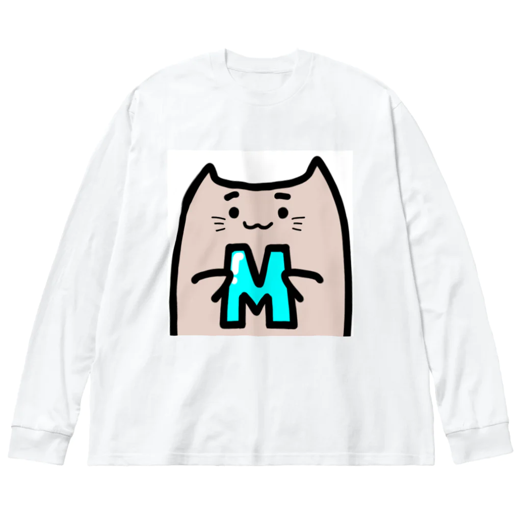 ドビちゃんの猫みm ビッグシルエットロングスリーブTシャツ