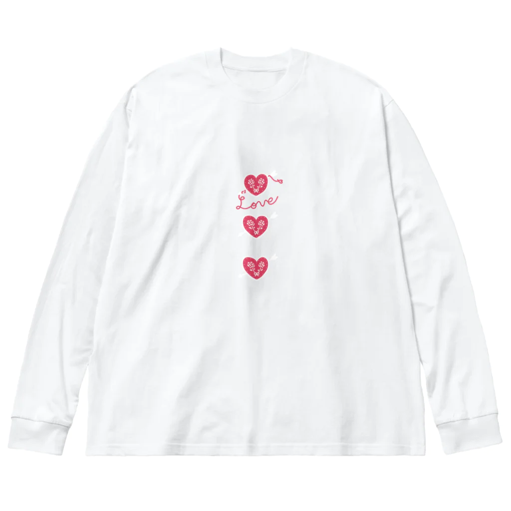 tokimekizaのハートなキューピッド ビッグシルエットロングスリーブTシャツ