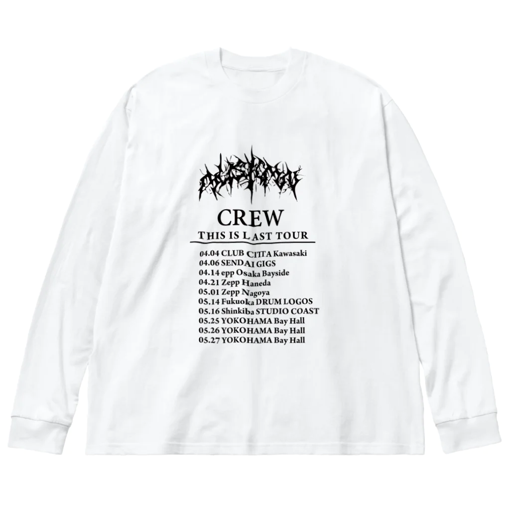 mounelのバンドのツアースタッフ風アイテム Big Long Sleeve T-Shirt