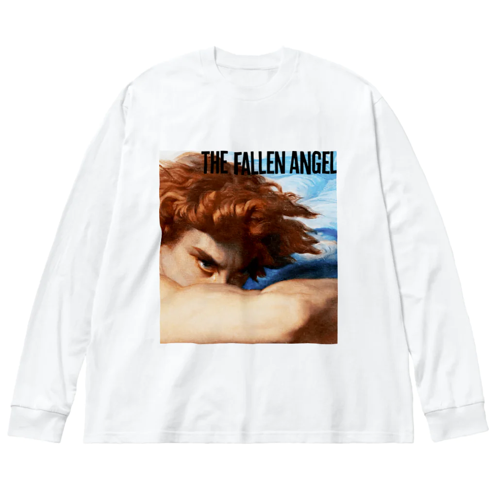 MUGEN ARTのFallen Angel 堕天使ルシファー Alexander Cabanel ビッグシルエットロングスリーブTシャツ