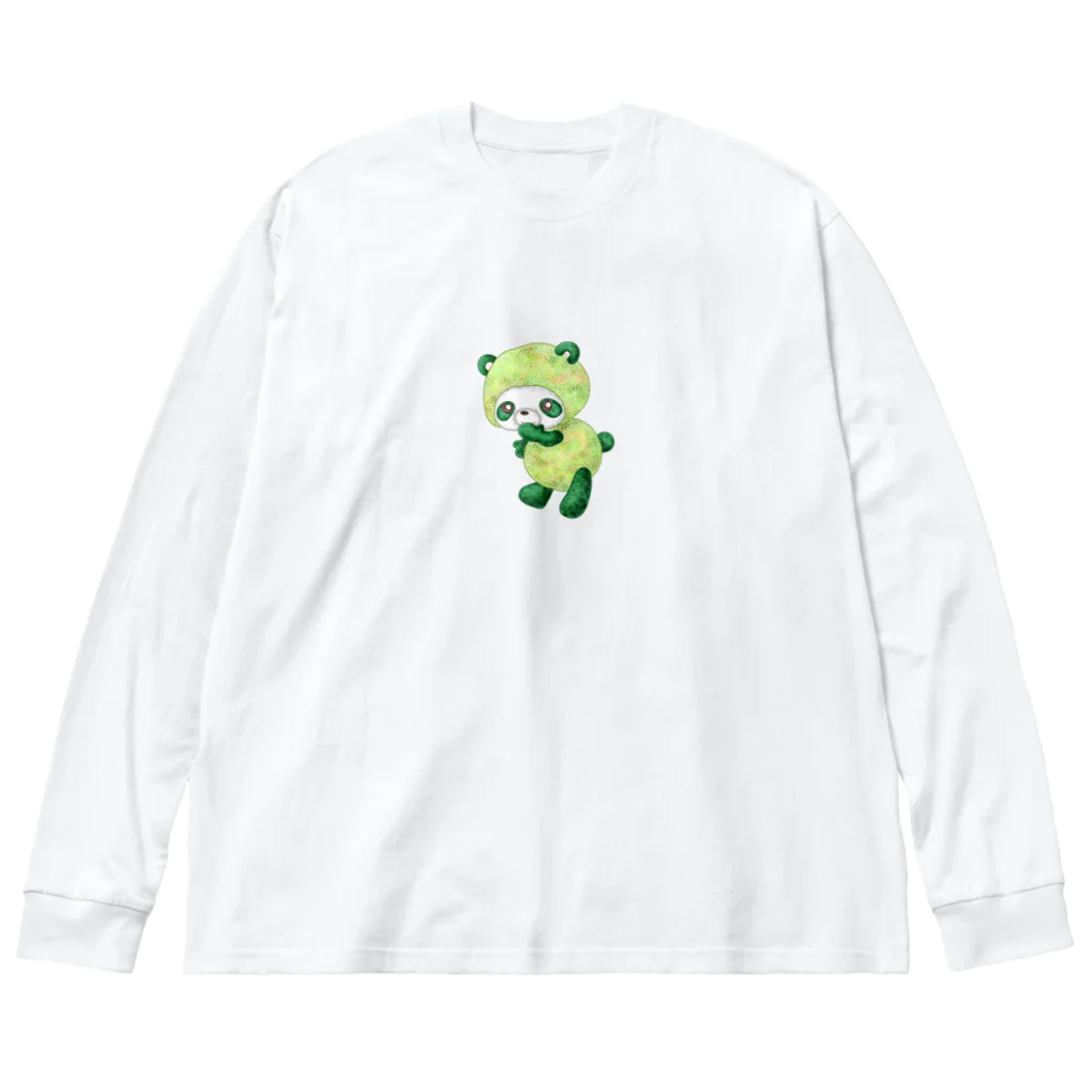 satoayaのアニマルカフェのフルーツアニマル　メロンパンダ Big Long Sleeve T-Shirt