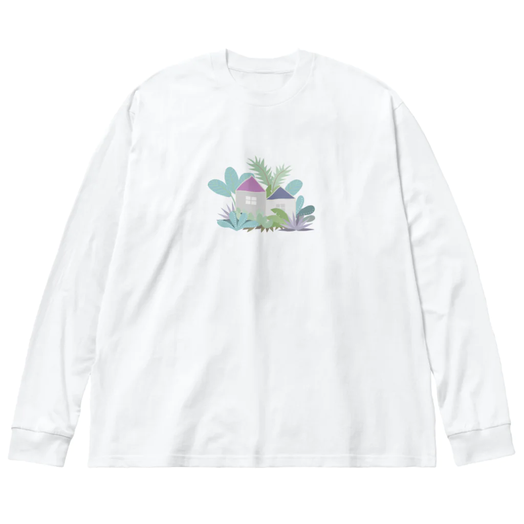 Katie（カチエ）の熱帯植物に囲まれた家 Big Long Sleeve T-Shirt