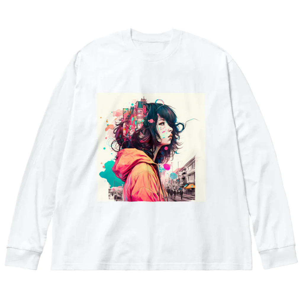 CITY GIRLSのCITY GIRL F ビッグシルエットロングスリーブTシャツ