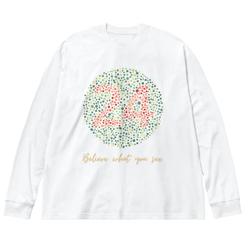 THIS IS NOT DESIGNのBelieve what you see. ビッグシルエットロングスリーブTシャツ