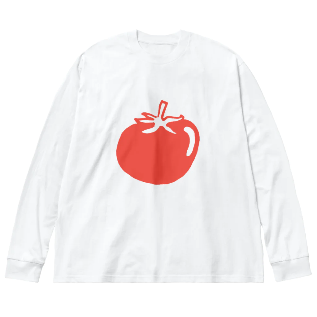 まるかじり農園のtomato ビッグシルエットロングスリーブTシャツ