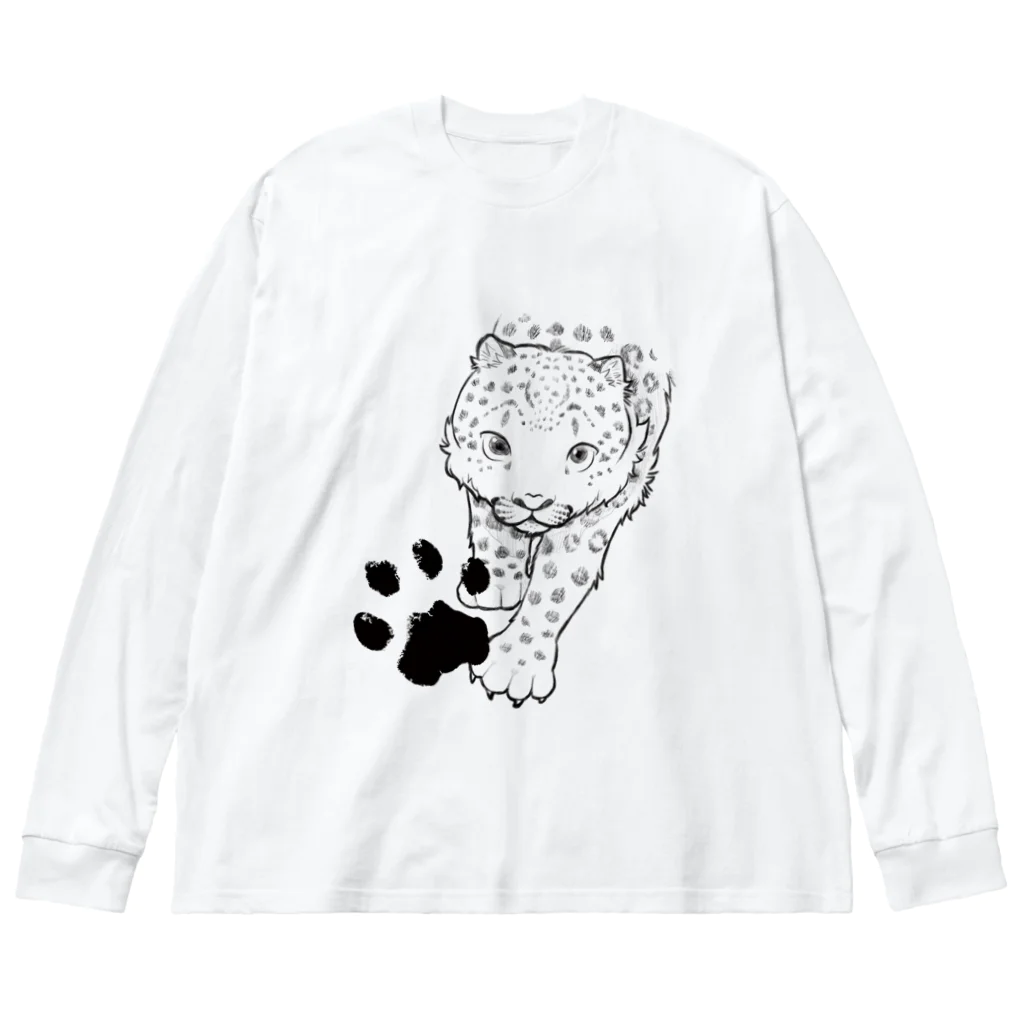 mofful.のユキヒョウ - snowleopard Big Long Sleeve T-Shirt