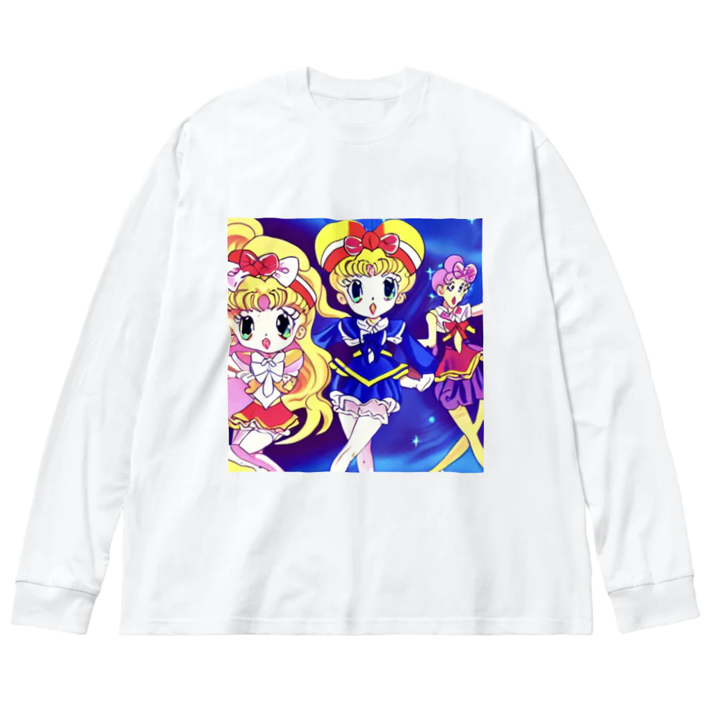 ささくれ大名行列のへんしん！魔法少女 ビッグシルエットロングスリーブTシャツ