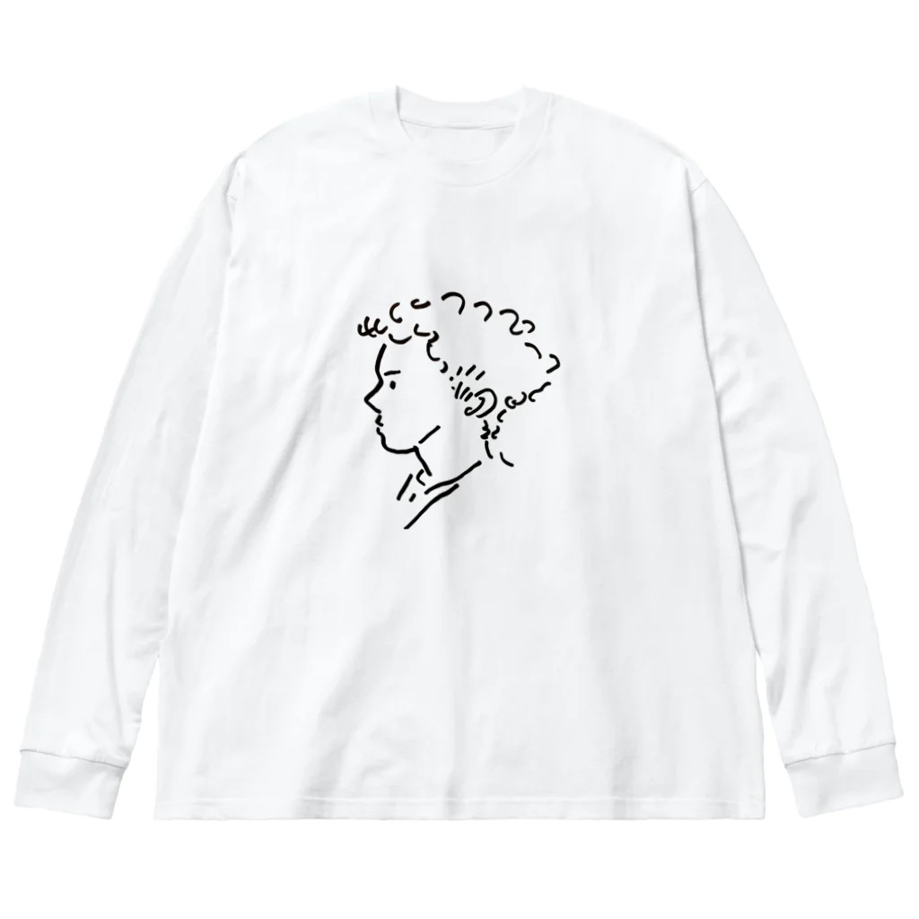 ぶらはむ's Shopのパーマボーイ Big Long Sleeve T-Shirt