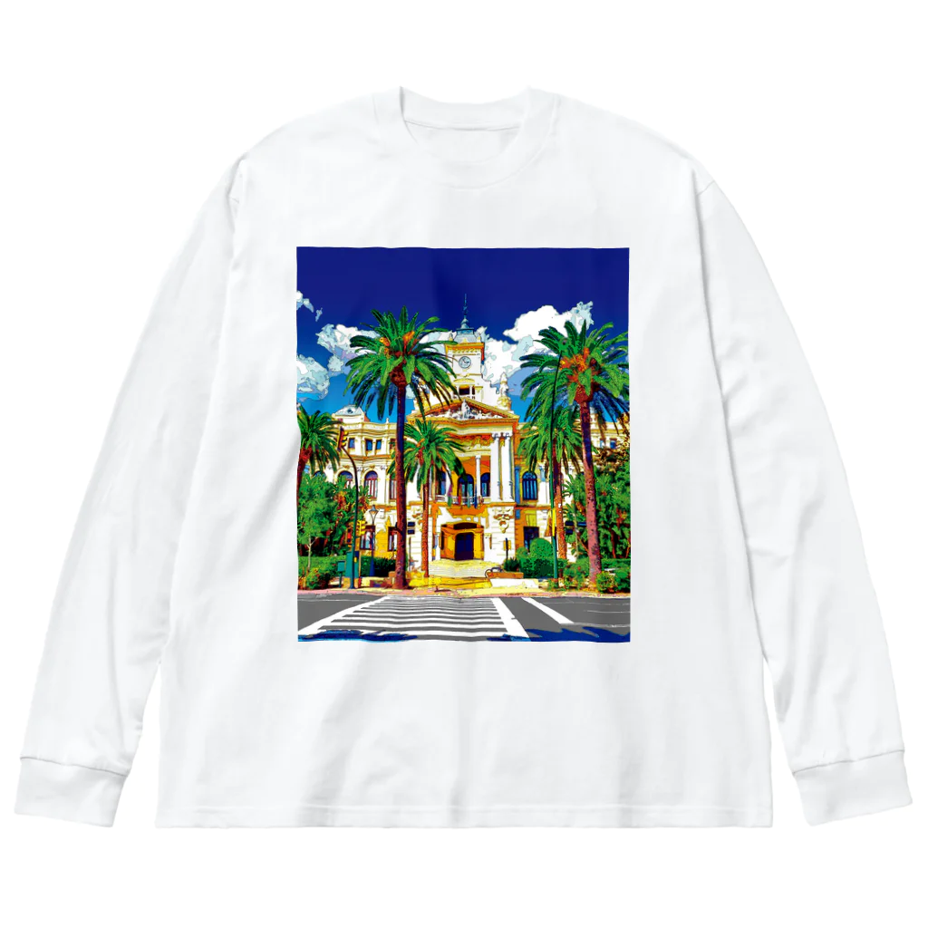 GALLERY misutawoのスペイン マラガの市庁舎 ビッグシルエットロングスリーブTシャツ