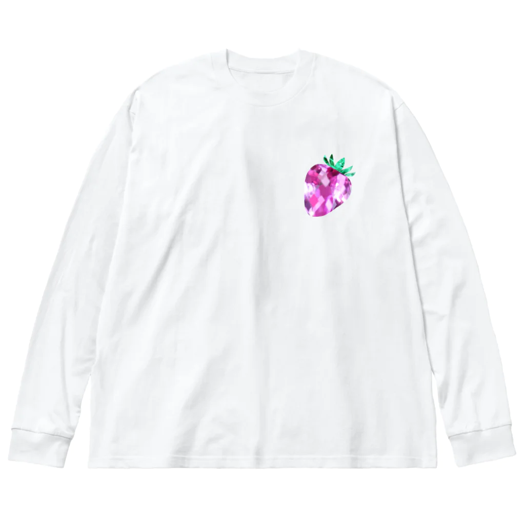 Suzutakaの苺の宝石 ビッグシルエットロングスリーブTシャツ