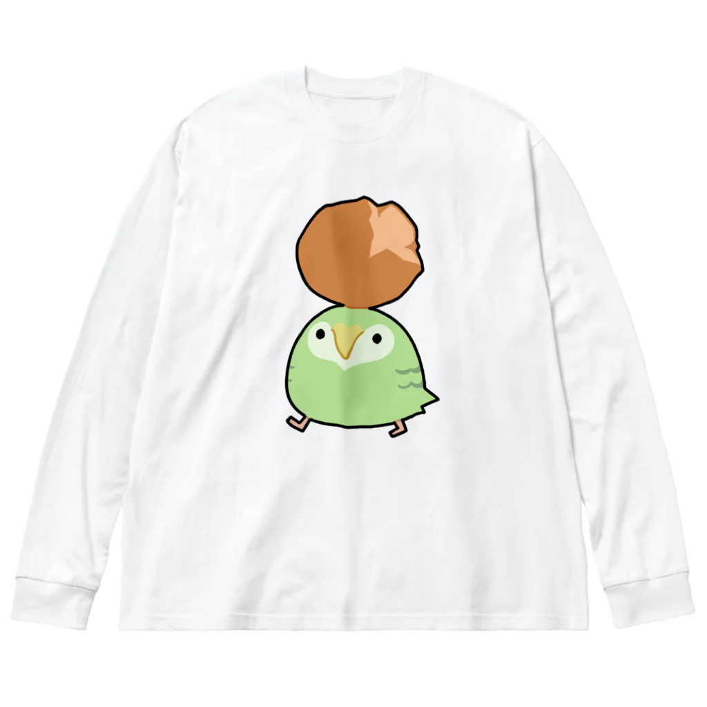 うさやのサーターアンダギーをゲットしてご満悦のカカポ Big Long Sleeve T-Shirt