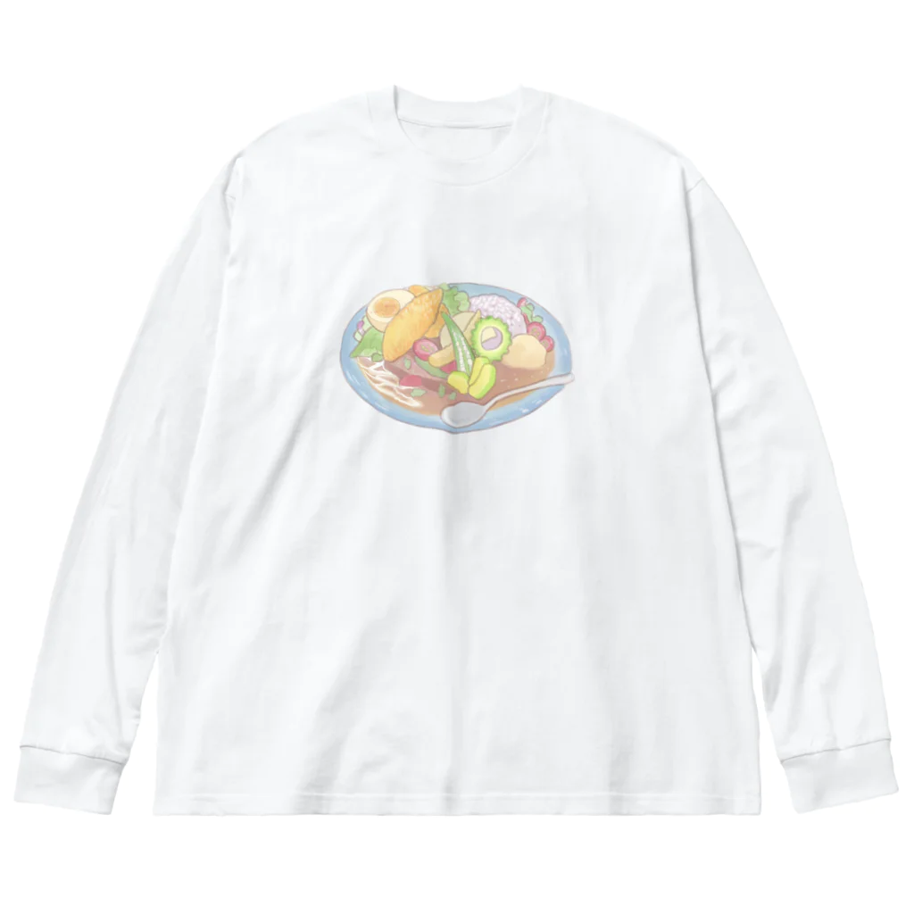 moma.のオーガニックカレー ビッグシルエットロングスリーブTシャツ