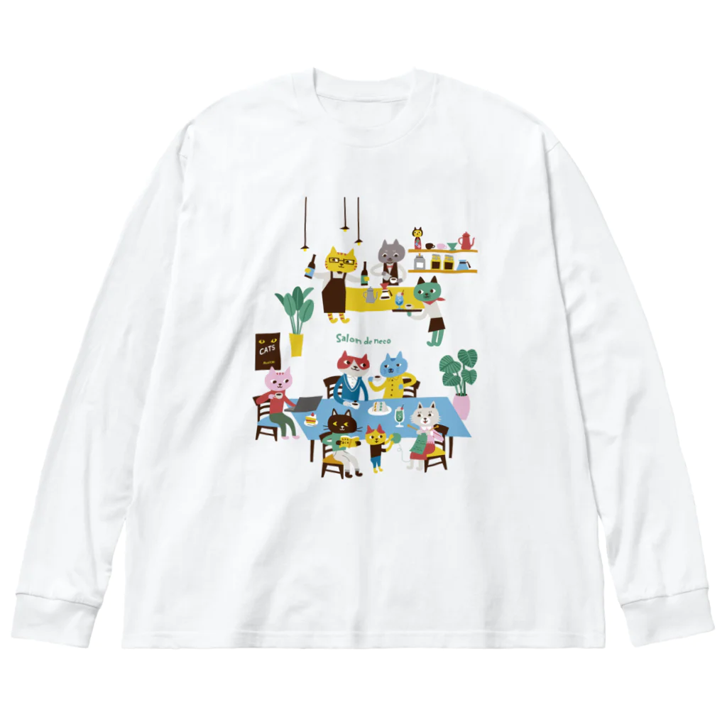 salon de necoの猫民salon de necoバージョンその2【保護猫寄付220円】 Big Long Sleeve T-Shirt