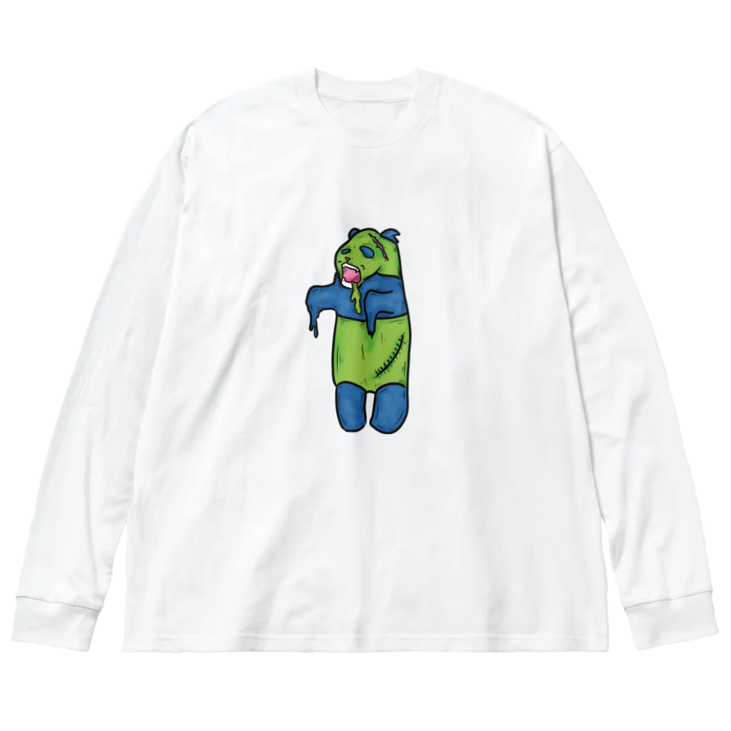 ヒロシオーバーダイブのゾンビなパンダ Big Long Sleeve T-Shirt