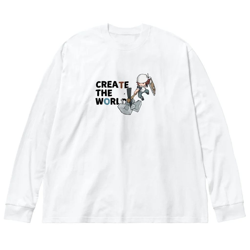 mocchi’s workshopのCREATE THE WORLD ビッグシルエットロングスリーブTシャツ