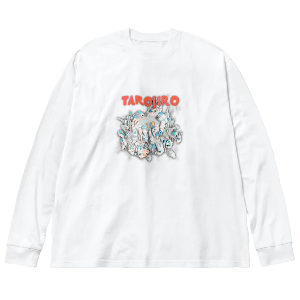 🍩tarojiro(たろじろ) shop🍩の新居 by AI ビッグシルエットロングスリーブTシャツ