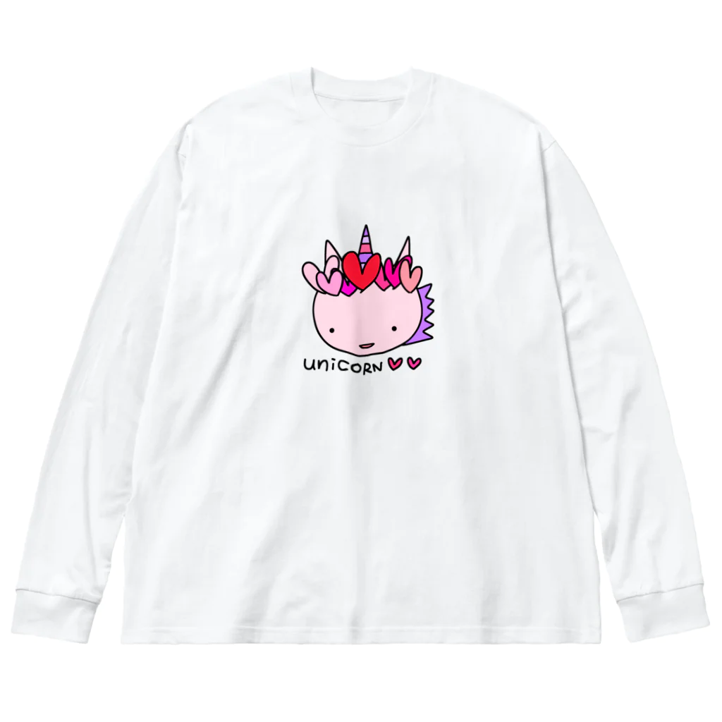 handmade asyouareのお嫁ユニコーン Big Long Sleeve T-Shirt