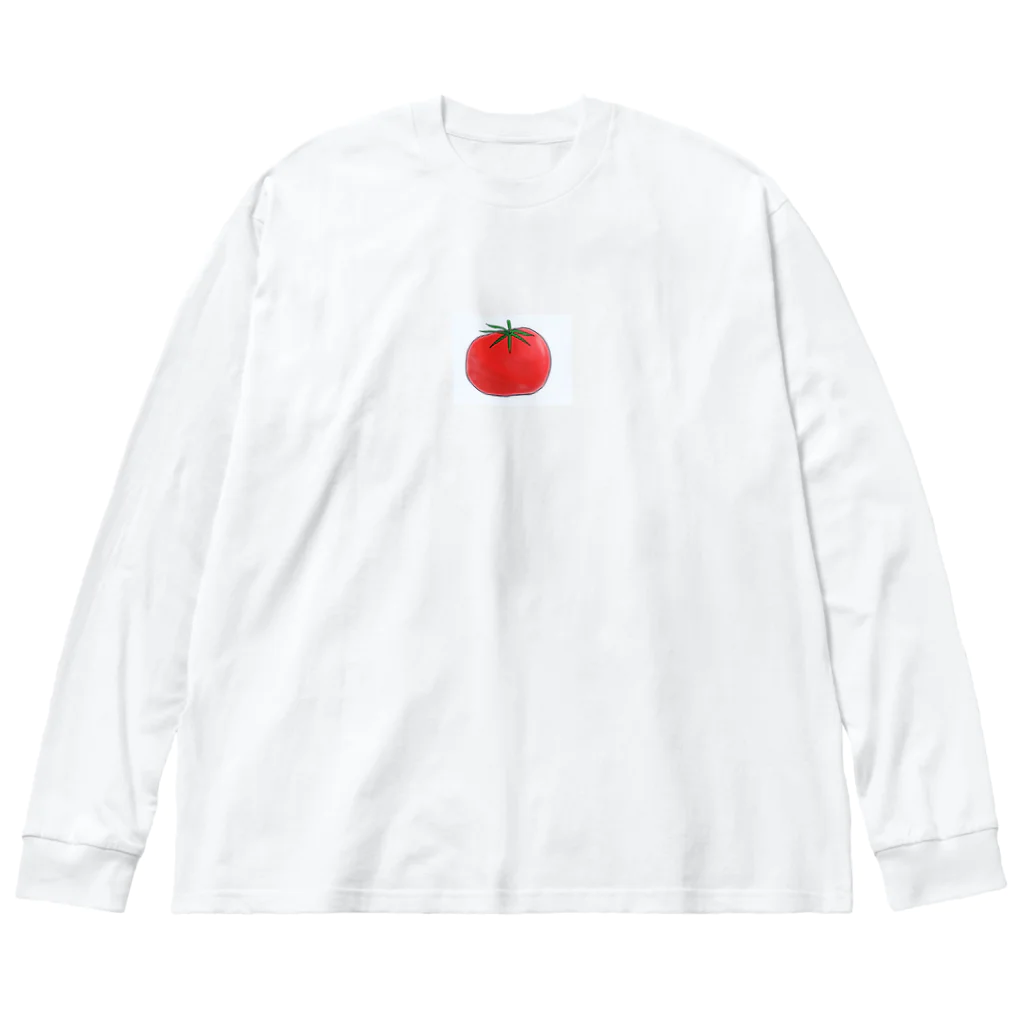 HANABISHIのトマト君頭だけ Big Long Sleeve T-Shirt