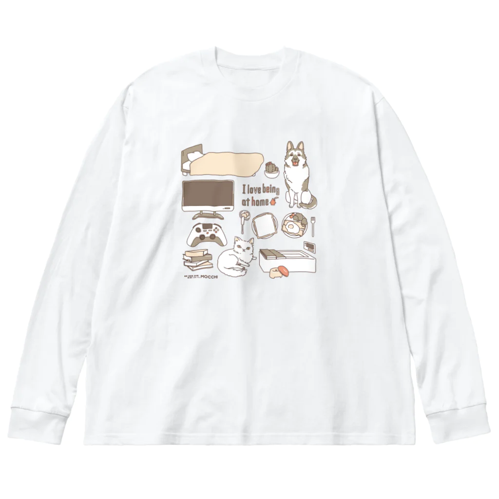 mocchi’s workshopのおうち大好き Big Long Sleeve T-Shirt