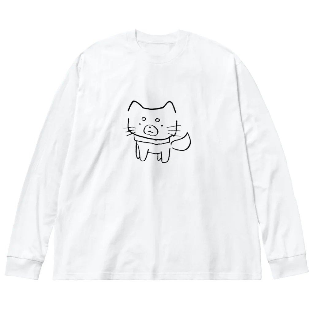 みつまめこshopのまめ Big Long Sleeve T-Shirt