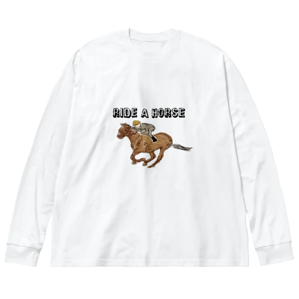 ko-jのride a horse ビッグシルエットロングスリーブTシャツ