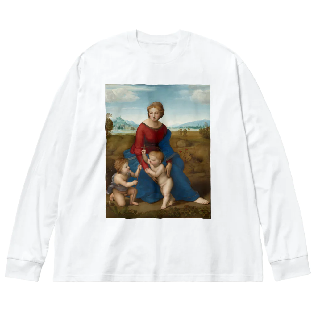 世界美術商店の牧場の聖母 / Madonna del Prato ビッグシルエットロングスリーブTシャツ