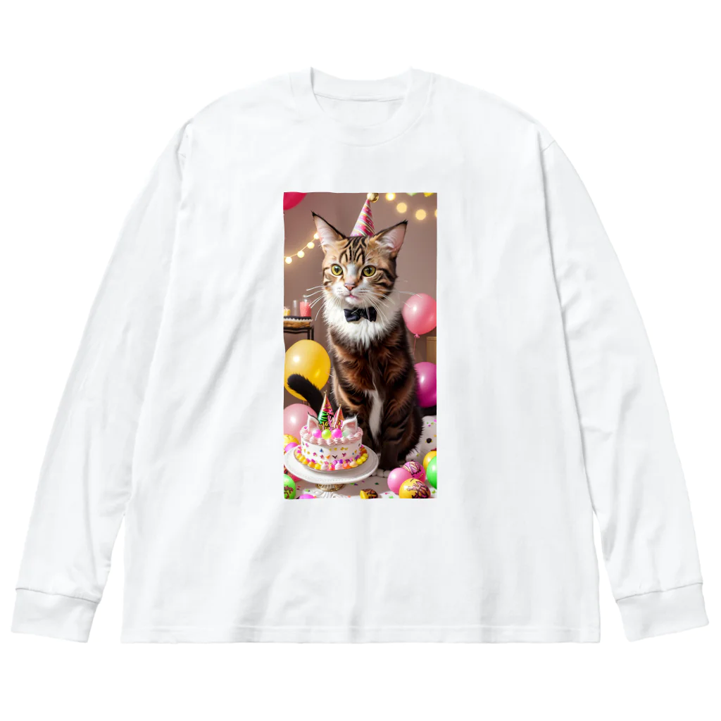 ukeroのパーティーキャット265 Big Long Sleeve T-Shirt