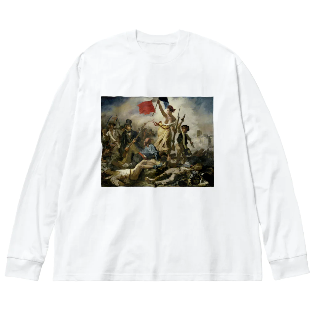 世界美術商店の民衆を導く自由の女神 / Liberty Leading the People ビッグシルエットロングスリーブTシャツ