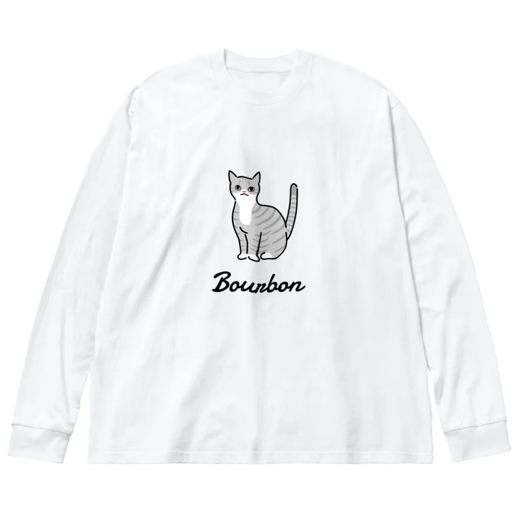 うちのこメーカーのBourbon  ビッグシルエットロングスリーブTシャツ