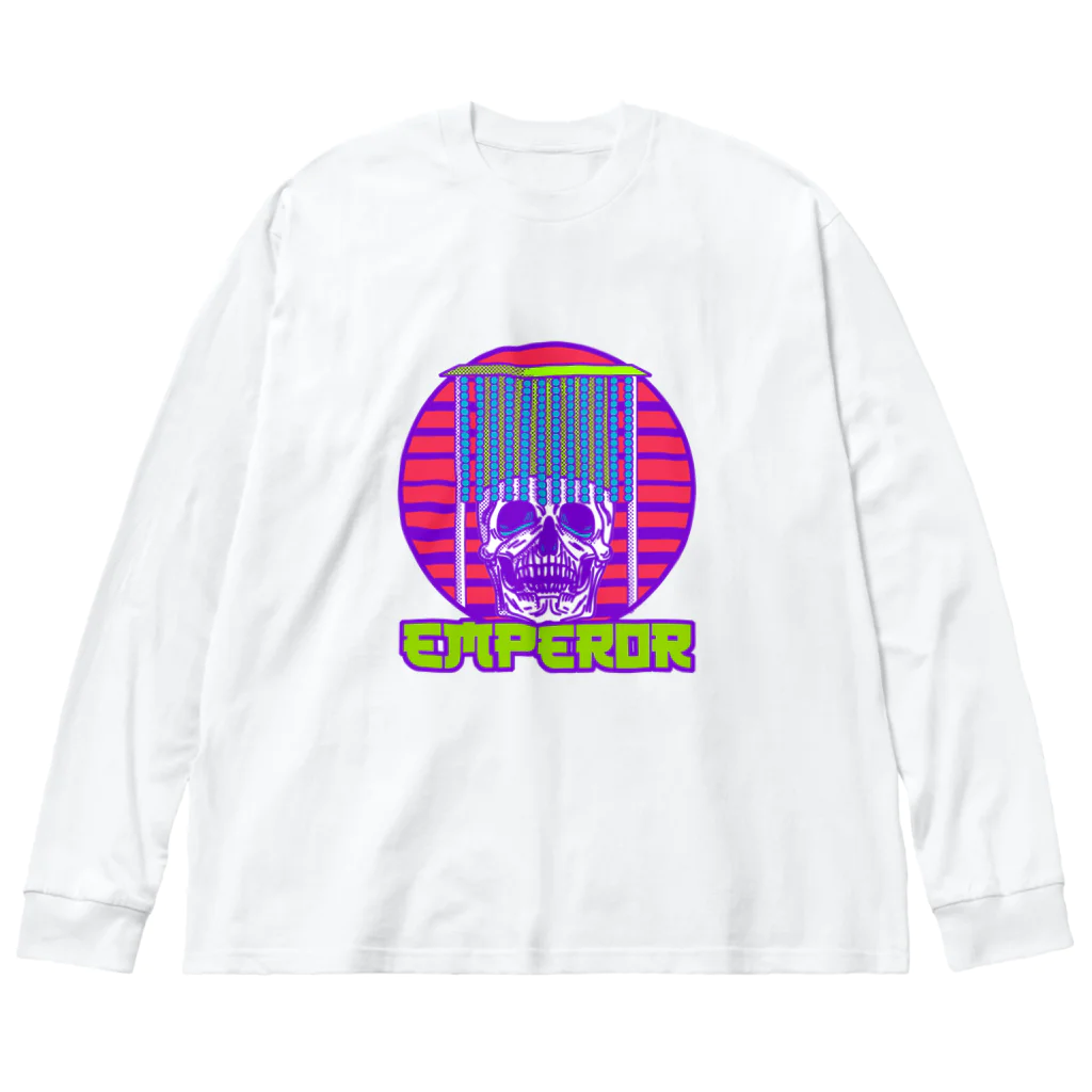 中華呪術堂（チャイナマジックホール）の【前面】skeleton emperor Big Long Sleeve T-Shirt