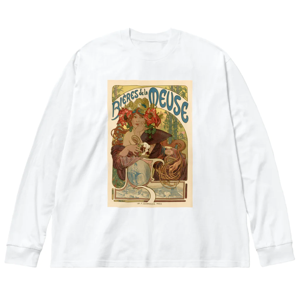 世界美術商店のムース川のビール / Beer of the Meuse Big Long Sleeve T-Shirt