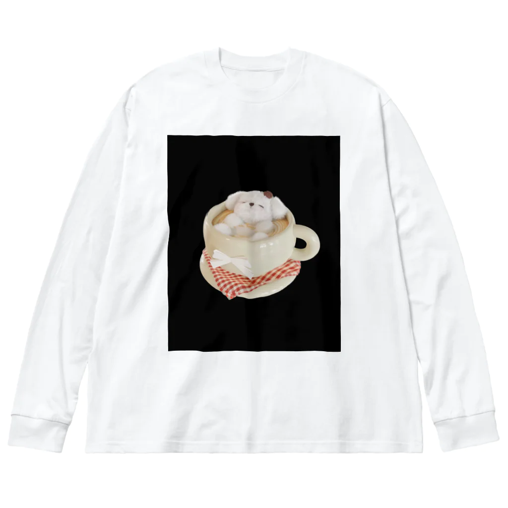 みにゆん　ねこのBathing puppy Big Long Sleeve T-Shirt