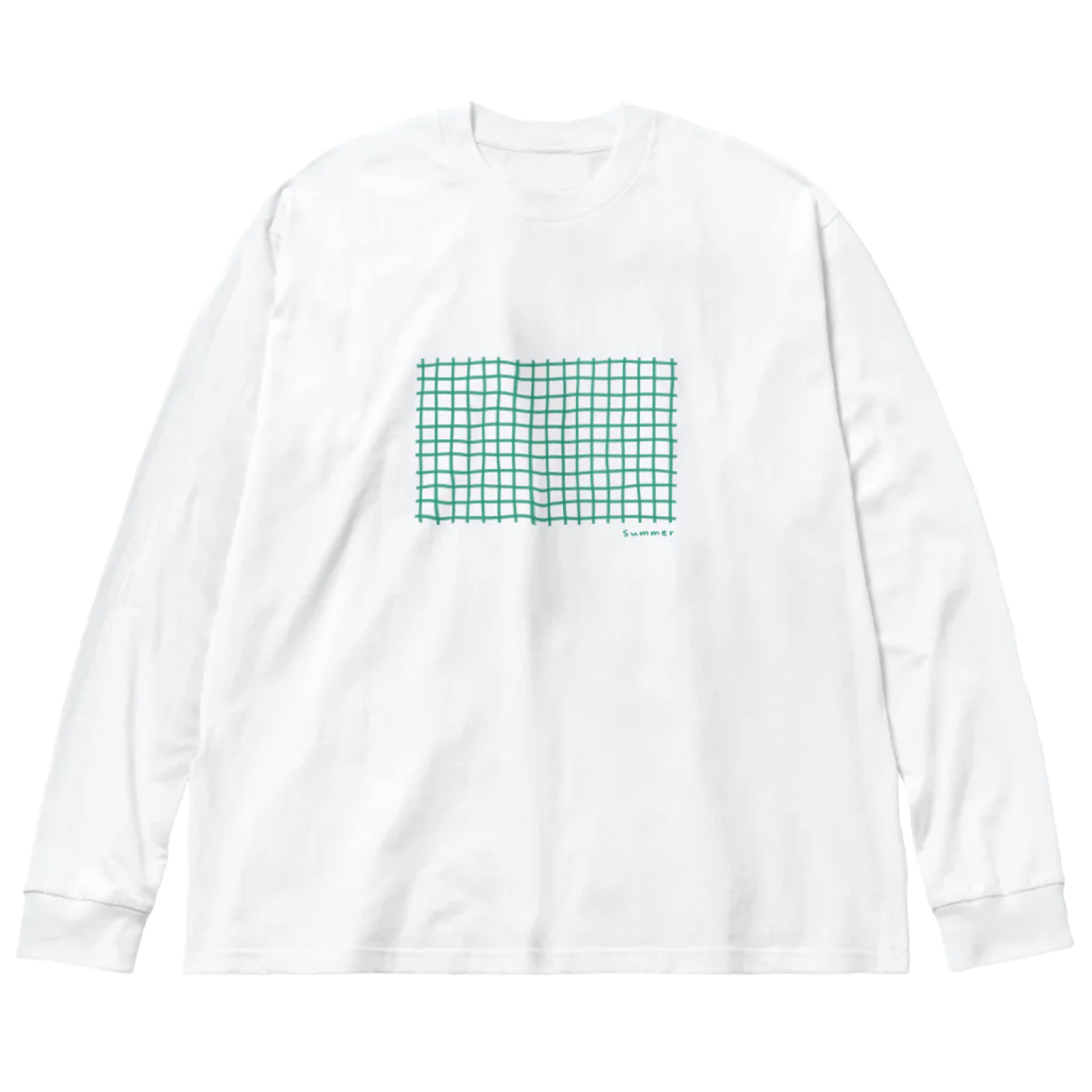 クリオネショップのsummer（サマー）チェック ビッグシルエットロングスリーブTシャツ