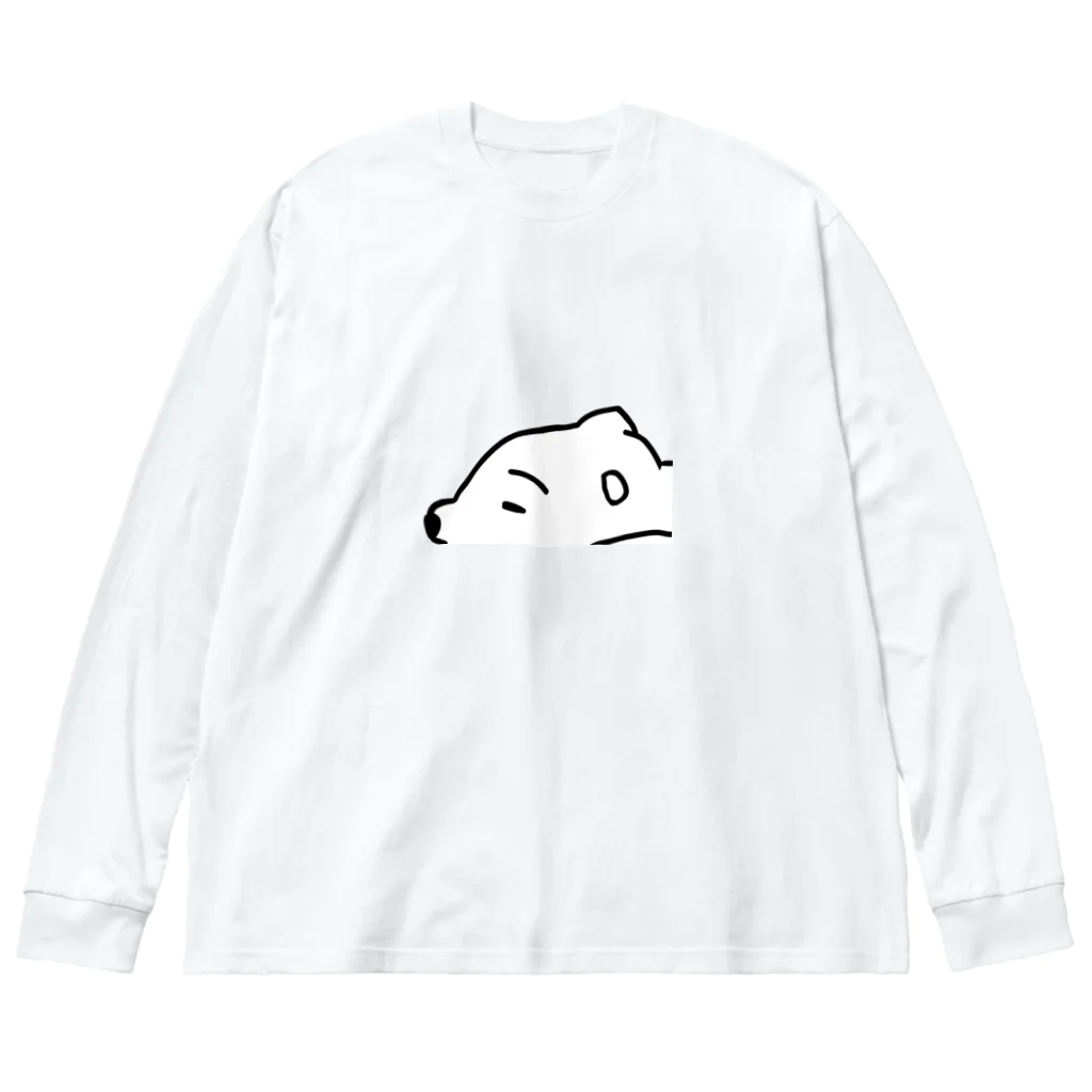 ラクガキ絵のだれてる白い生き物 Big Long Sleeve T-Shirt