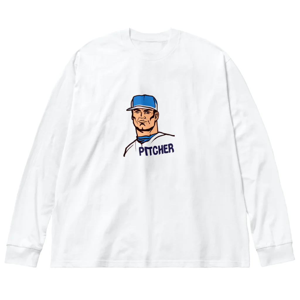 Reason+PictureのPitcherくん01 Big Long Sleeve T-Shirt